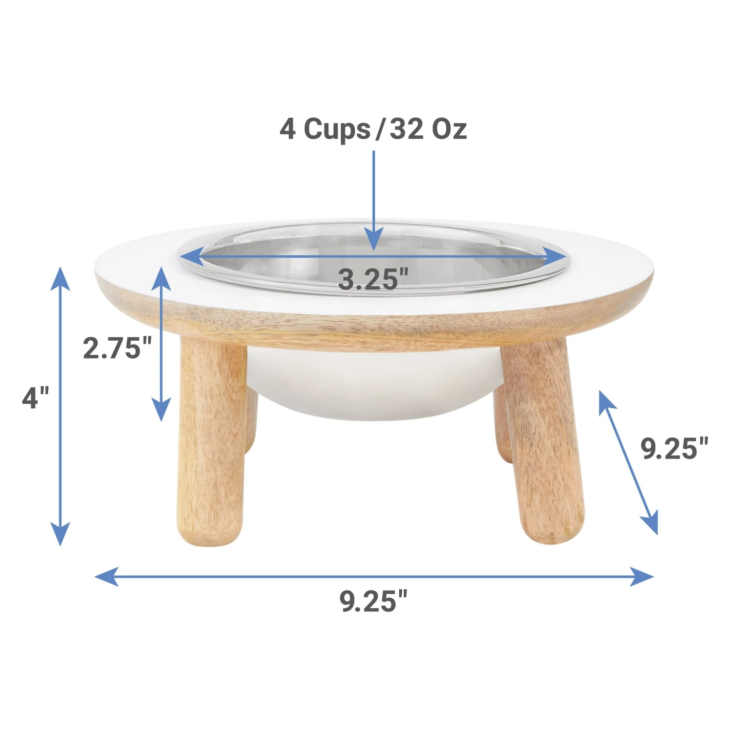 Frisco Premium Round Shape Elevated Single Dog & Cat Bowl 2 Frisco Premium Round Shape Elevated Single Dog & Cat Bowl - Image 2