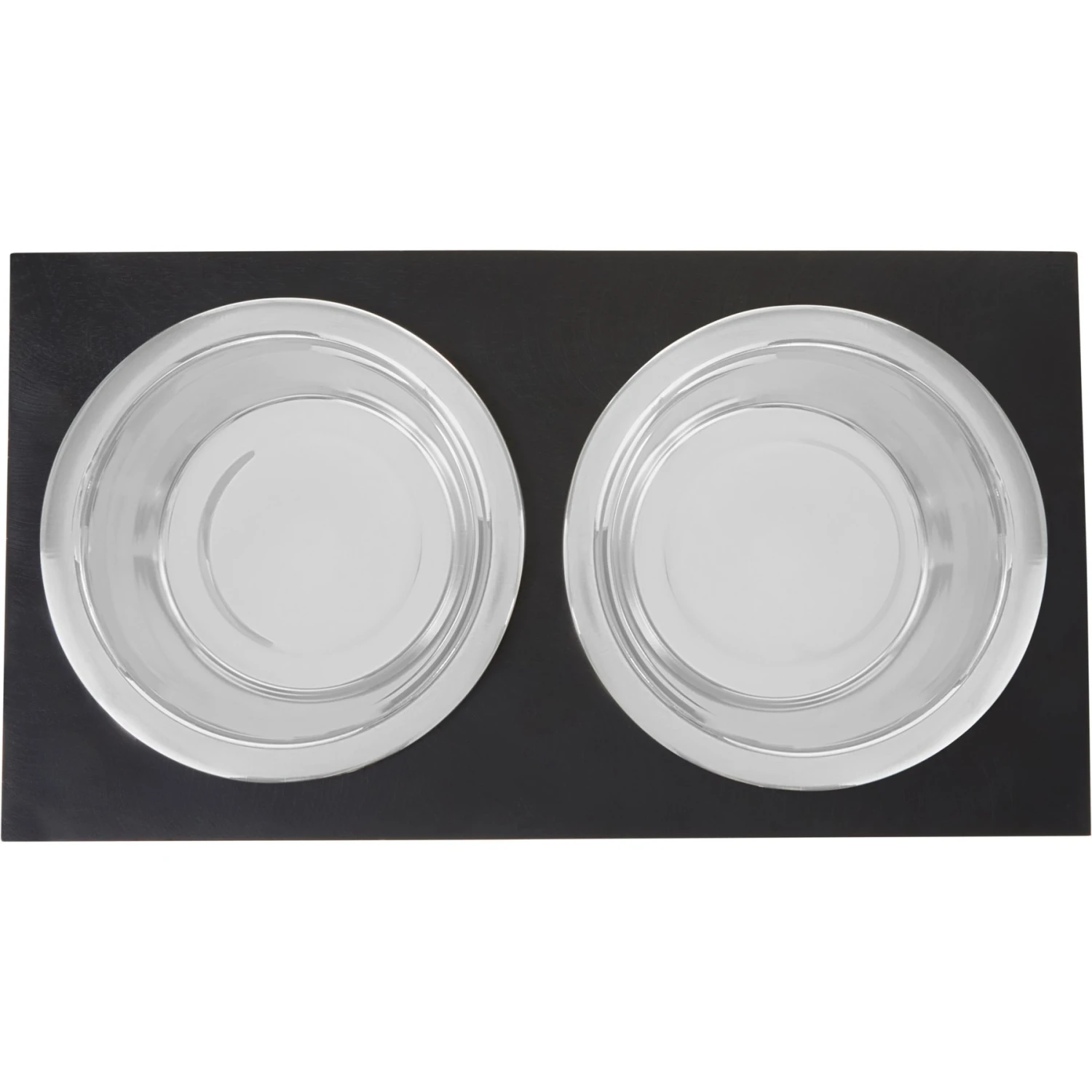 Frisco Premium Wood Elevated Stainless Steel Double Diner Dog & Cat Bowl, Black, 3 Cup 5 Frisco Premium Wood Elevated Stainless Steel Double Diner Dog & Cat Bowl, Black, 3 Cup - Image 5