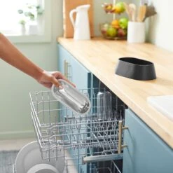 Frisco Long Eared Breed Stainless Steel Dog Bowl, Black, 2 Cup -Frisco 331530 PT6. AC SS1800 V1657656874