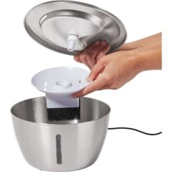 Frisco Stainless Steel Heart Dog & Cat Fountain 10 Frisco Stainless Steel Heart Dog & Cat Fountain -Frisco 355816 PT3. AC SS1800 V1665174172