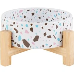 Frisco Elevated Terrazzo Non-skid Ceramic Bowl With Bamboo Stand 14 Frisco Elevated Terrazzo Non-skid Ceramic Bowl With Bamboo Stand -Frisco 363375 PT5. AC SS1800 V1657657266