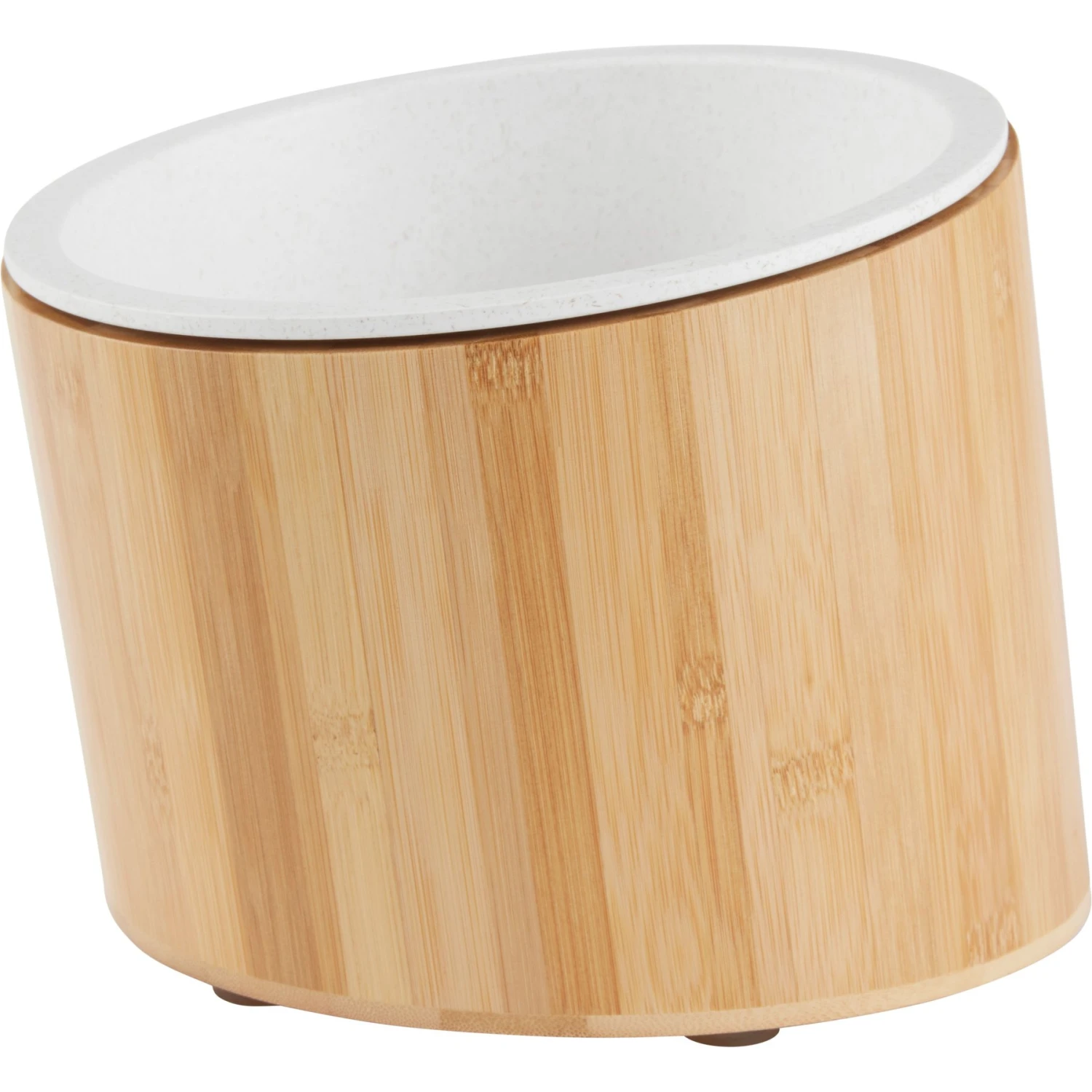 Frisco Elevated Slanted Bamboo Melamine Non-Skid Dog Bowl With Bamboo Stand 1 Frisco Elevated Slanted Bamboo Melamine Non-Skid Dog Bowl With Bamboo Stand