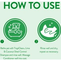 TropiClean Lime & Cocoa Butter Deshedding Dog Conditioner & Frisco Shedding Blade Dog Brush, One Size 12 TropiClean Lime & Cocoa Butter Deshedding Dog Conditioner & Frisco Shedding Blade Dog Brush, One Size -Frisco 575070 PT3. AC SS1800 V1657660393