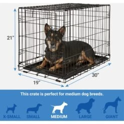 Frisco Fold & Carry Single Door Collapsible Wire Dog Crate + 4 Items 11 Frisco Fold & Carry Single Door Collapsible Wire Dog Crate + 4 Items -Frisco 623718 PT2. AC SS1800 V1662739258