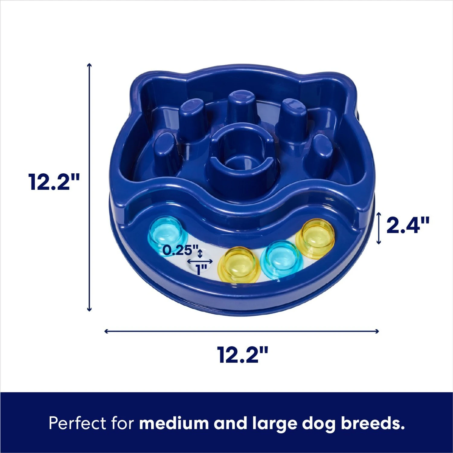 Frisco Interactive Dog Slow Feeder Bowl 2 Frisco Interactive Dog Slow Feeder Bowl - Image 2
