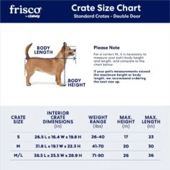 Frisco Double Door Wood & Metal Furniture Style Dog Crate -Frisco 787222 PT2. AC SS1800 V1683205532