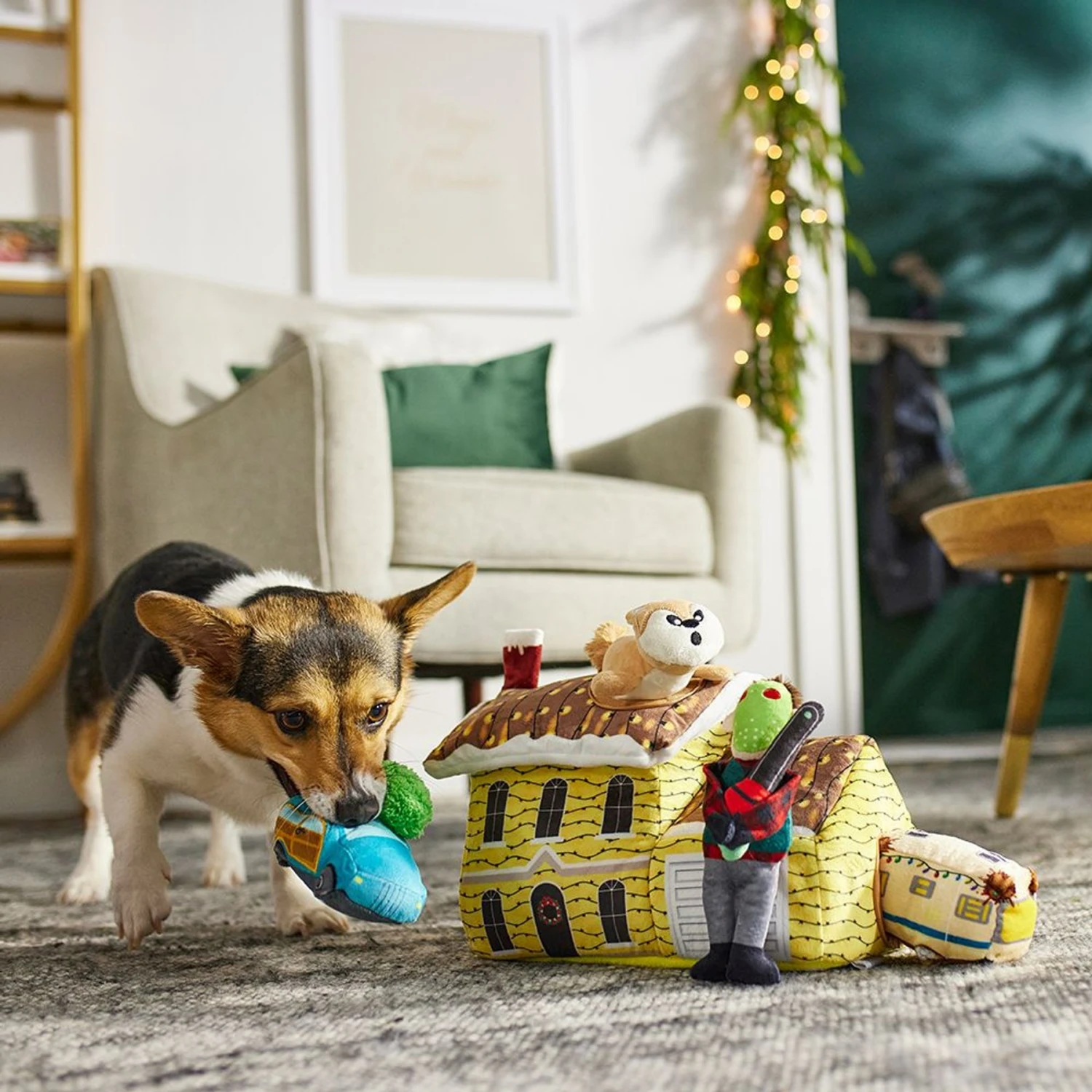 Frisco Holiday House Hide & Seek Puzzle Plush Squeaky Dog Toy & Frisco Holiday North Pole Mailbox Hide & Seek Puzzle Plush Squeaky Dog Toy 4 Frisco Holiday House Hide & Seek Puzzle Plush Squeaky Dog Toy & Frisco Holiday North Pole Mailbox Hide & Seek Puzzle Plush Squeaky Dog Toy - Image 4